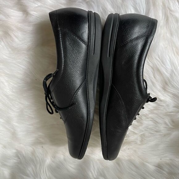 Easy Spirit Anti-Gravity black leather lace up loafers round toe size10 - Picture 4 of 9
